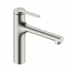 Hansgrohe virtuves izlietnes maisītājs ar izvelkamu dušu Zesis M33-160 2jet, stainless steel optic