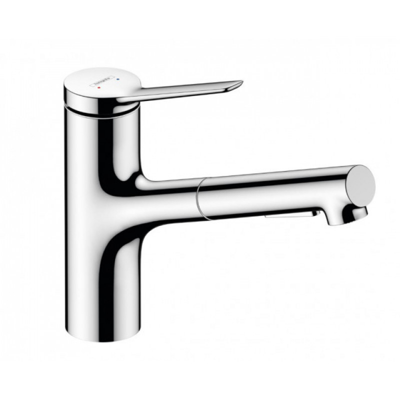 Hansgrohe virtuves izlietnes maisītājs ar izvelkamu dušu Zesis M33-150 2jet, hroms