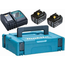 Makita Accessories 2 akumulatoru un lādētāja komplekts MAKITA 197624-2 PowerPack 18V 5,0Ah