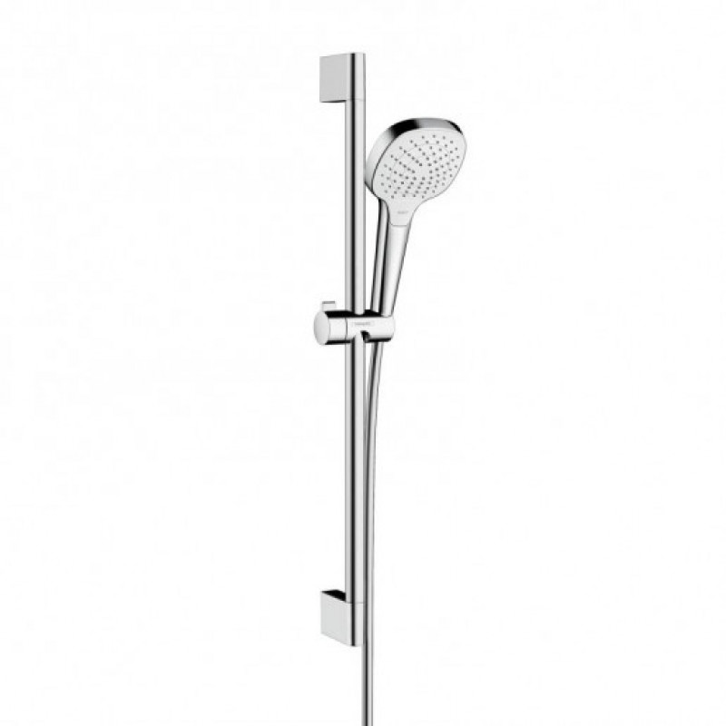 Hansgrohe rokas dušas komplekts Croma Select E Vario, 650 mm, EcoSmart 9 l/min, balts/hroms