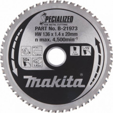 Makita Accessories Zāģripa 136x20x1,4 50T -15° metālam MAKITA B-21973