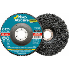 Novoabrasive Slīpdisks rūsas, krāsas noņemšanai 125mm, porains, mīksts NOVOABRASIVE