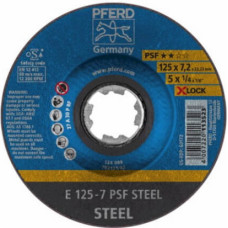 Pferd Slīpēšanas disks PFERD E125-7 PSF STEEL/X-LOCK