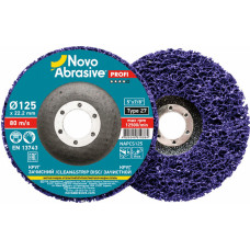 Novoabrasive Slīpdisks rūsas, krāsas noņemšanai 125mm, porains, ciets NOVOABRASIVE