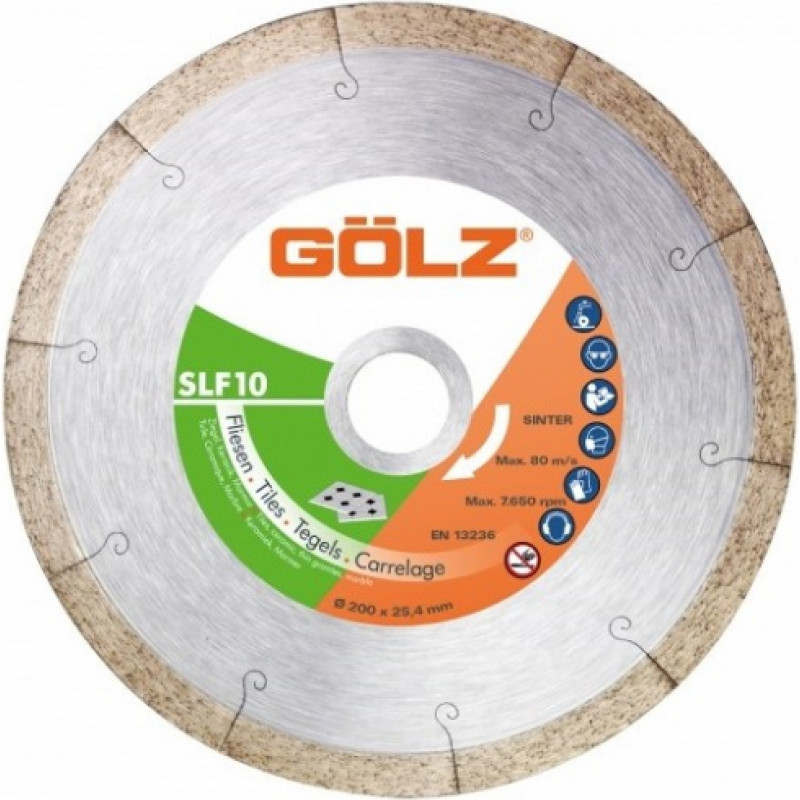 Golz Dimanta disks keramikai GOLZ SLF10 Ø180x25,4mm