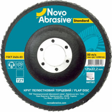 Novoabrasive Slīpējamais disks lapiņu 125mm G60 Taisns NOVOABRASIVE