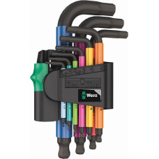 Wera Seškantes atslēgu komplekts WERA 950/9 Hex-Plus Multicolor