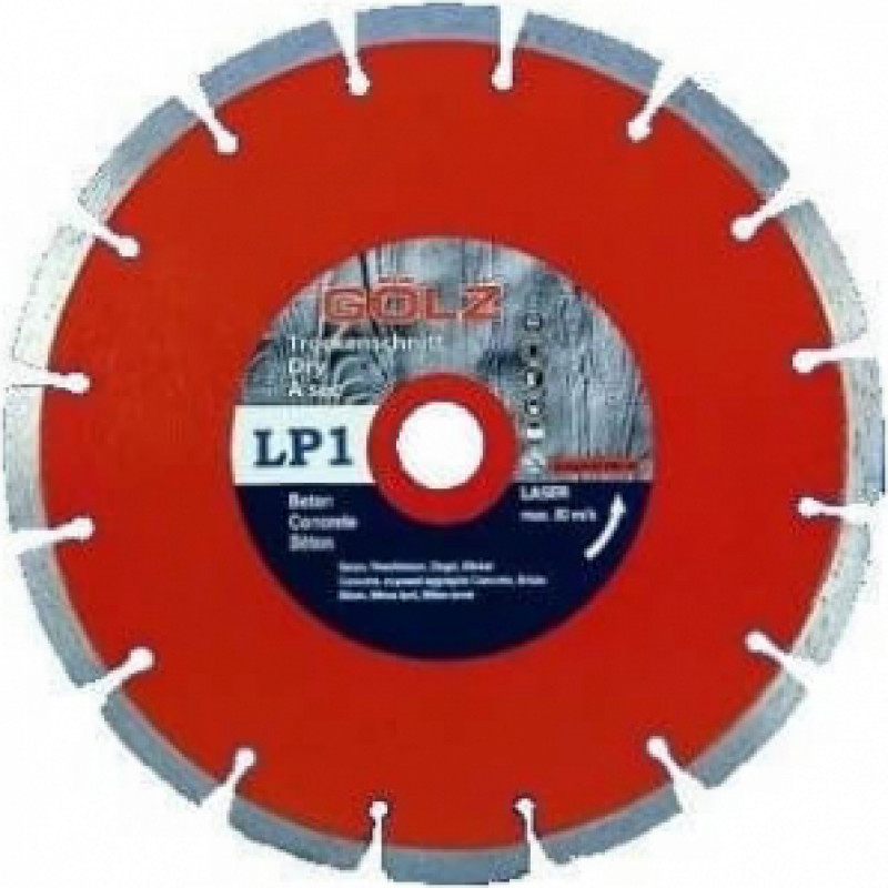 Golz Dimanta disks betonam GOLZ LP1 Ø300x25,4mm