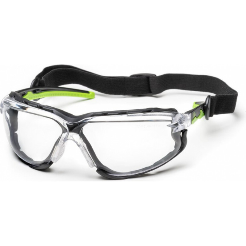 Active Gear Aizsargbrilles ar gumiju, caurspīdīgas, Active Vision V640