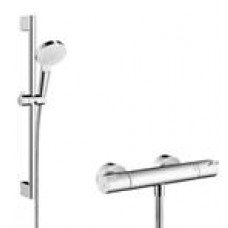 Hansgrohe dušas komplekts ar termostatu Ecostat 1001 CL Combi/Crometta Vario, 650 mm, hroms