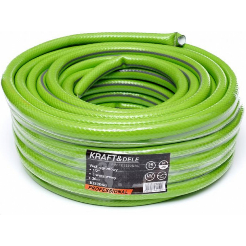 Kraftdele Šļūtene 1/2'' 20m, 4-slāņu KD2066 KRAFTDELE