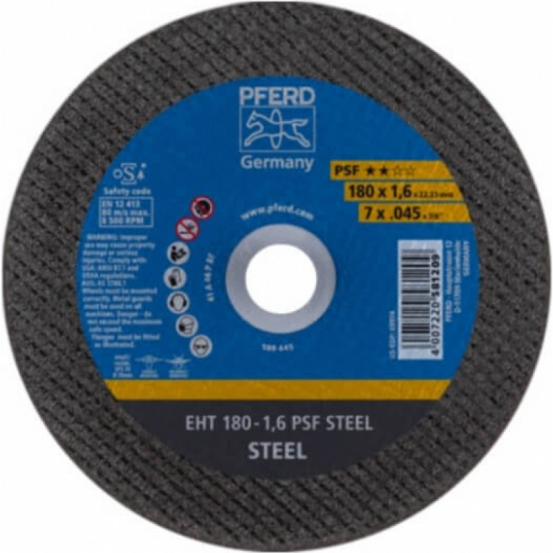 Pferd Metāla griešanas disks PFERD EHT 178x1,6mm A46 P PSF