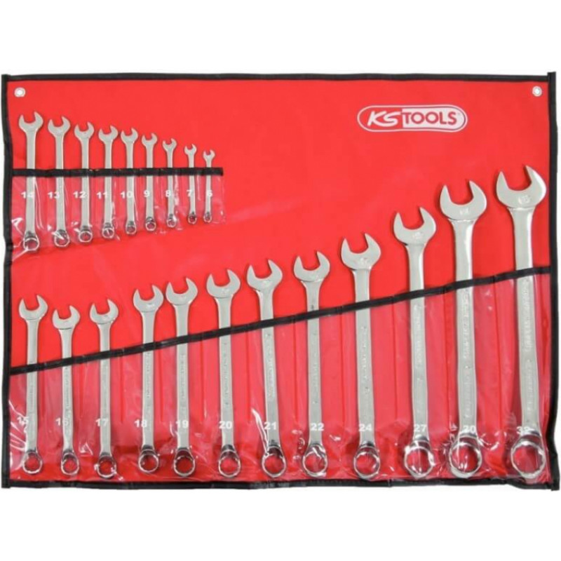 Kstools Kombinēto uzgriežņatslēgu komplekts KS Tools 6–32 mm, 21 gab.