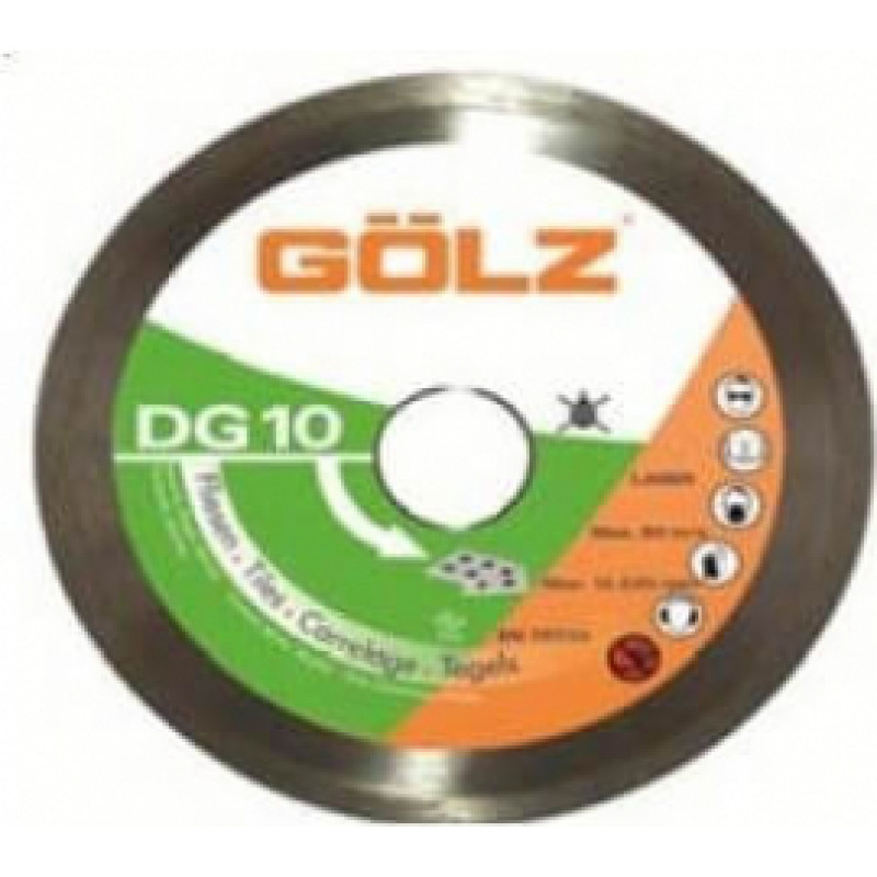 Golz Dimanta disks keramikai GOLZ DG10 125x22,2 mm