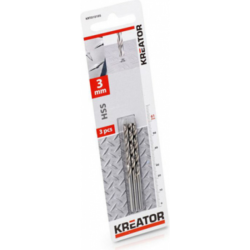 Kreator HSS urbis metālam 3x61mm (3gab.) Kreator