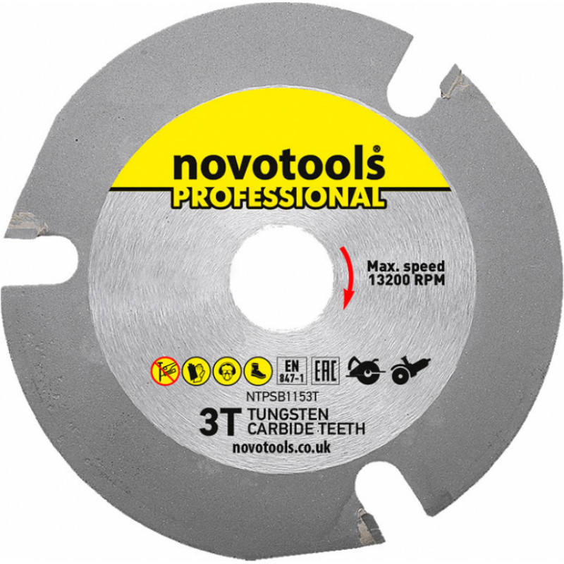 Novoabrasive Zāģripa kokam, riģipsim, gāzbetonam 125x22.23mm NOVOABRASIVE