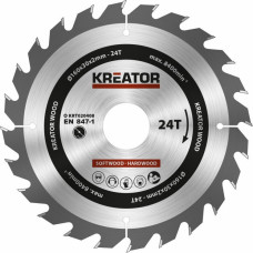 Kreator Zāģa ripa kokam 160x30x2mm, 24 zobi Kreator