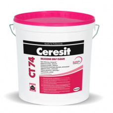 Ceresit CT 74 Silicone self clean Pašattīrošs silikona apmetums (akmentiņš) 1.5mm, 25kg