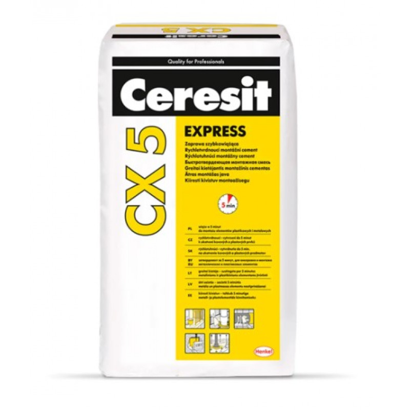 Ceresit CX 5 Express Ātri sacietējoša montāžas java 2kg