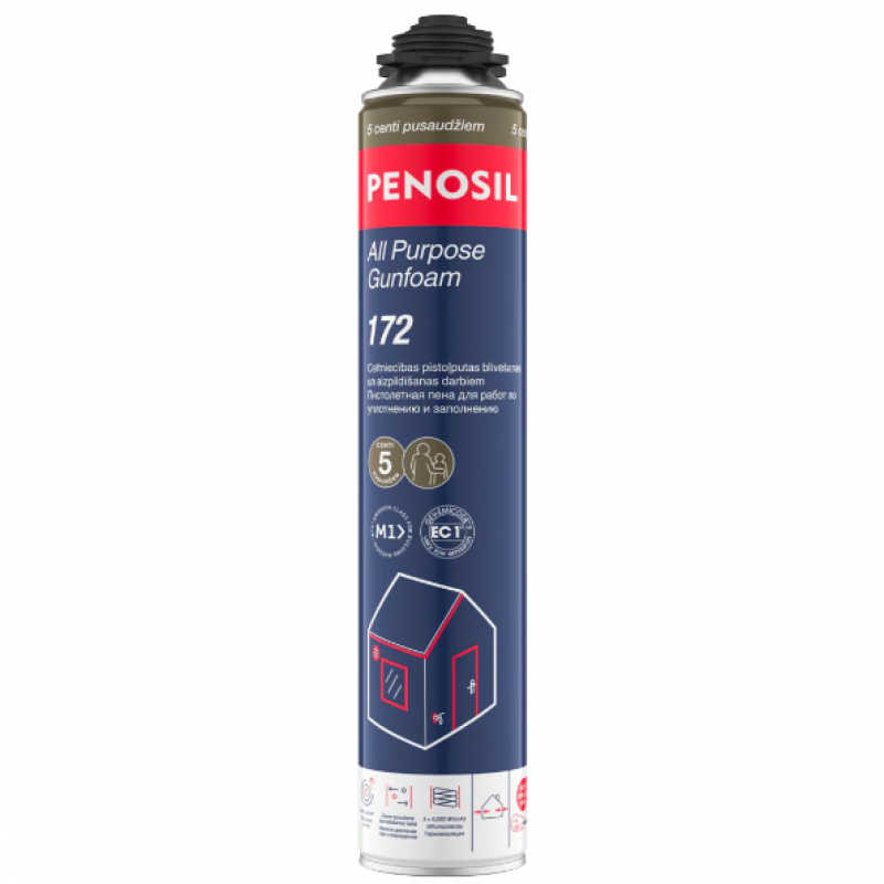 Penosil All Purpose Gunfoam 172 profesionālas celtniecības pistoļputas 750ml