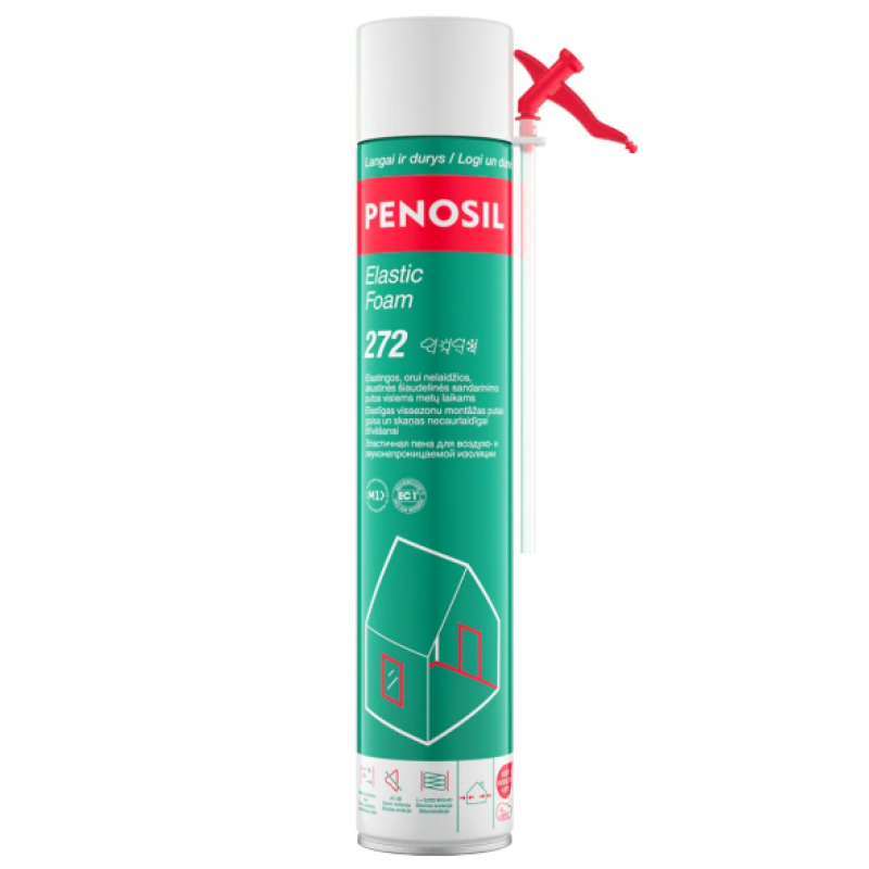 Penosil Elastic Foam 272 elastīgas montāžas putas ar salmiņaplikatoru 750ml