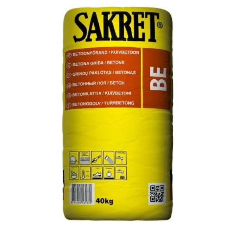 Sakret BE Betons/klons, C25, 40kg