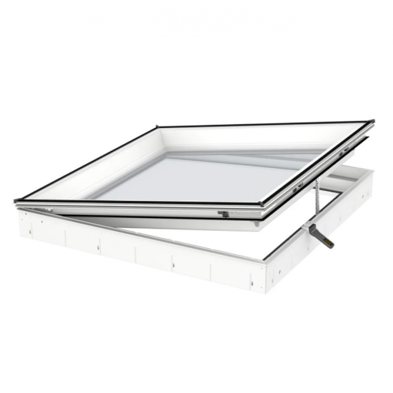 Velux Virsgaismas loga pamatne, ar solāro vadību, vienkameru logiem CVU 0320Q, 90x90cm