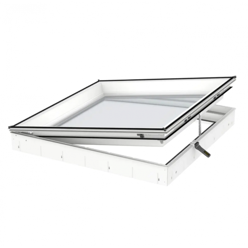 Velux Virsgaismas loga pamatne, ar solāro vadību, divkameru logiem CVU 0325Q, 150x150cm